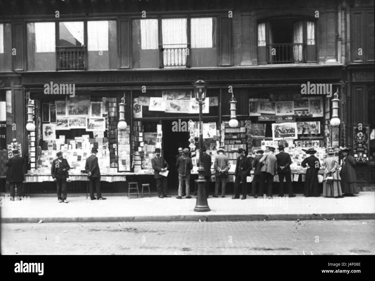 Librairie Stock  Paris  1909 Stock Photo