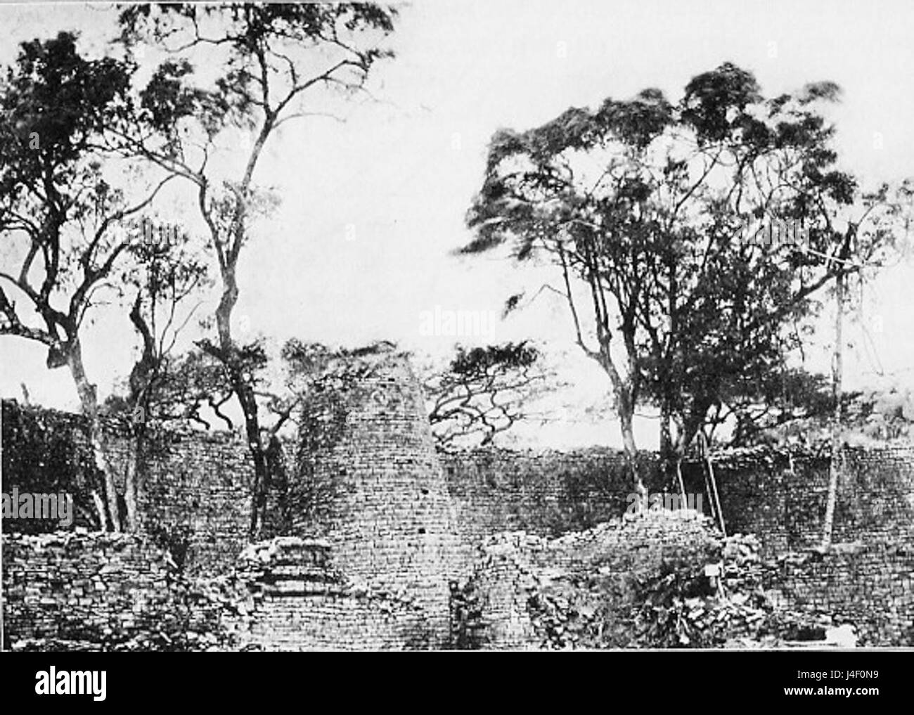 Interior of great enclosure G.Zimbabwe Stock Photo