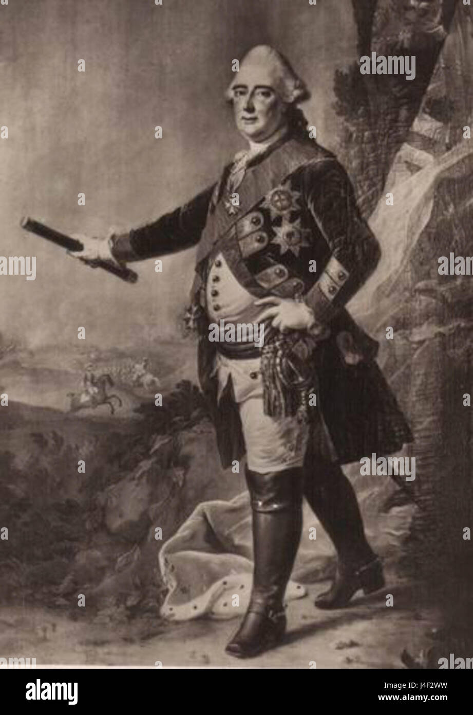 Frederick II  Landgrave of Hesse Cassel Stock Photo