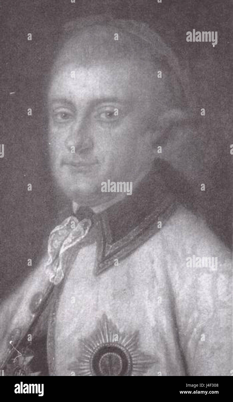 Adolf Friedrich IV  Duke of Mecklenburg Strelitz Stock Photo