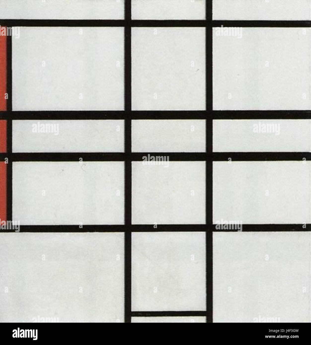 Piet mondrian  composizione con bianco e rosso  1936 Stock Photo