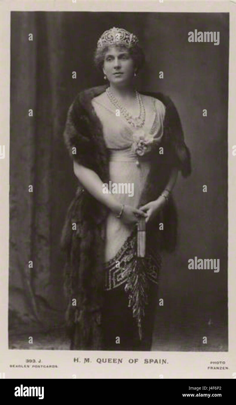 Franzen   Victoria Eugenie of Battenberg  Queen of Spain  c1910 Stock Photo