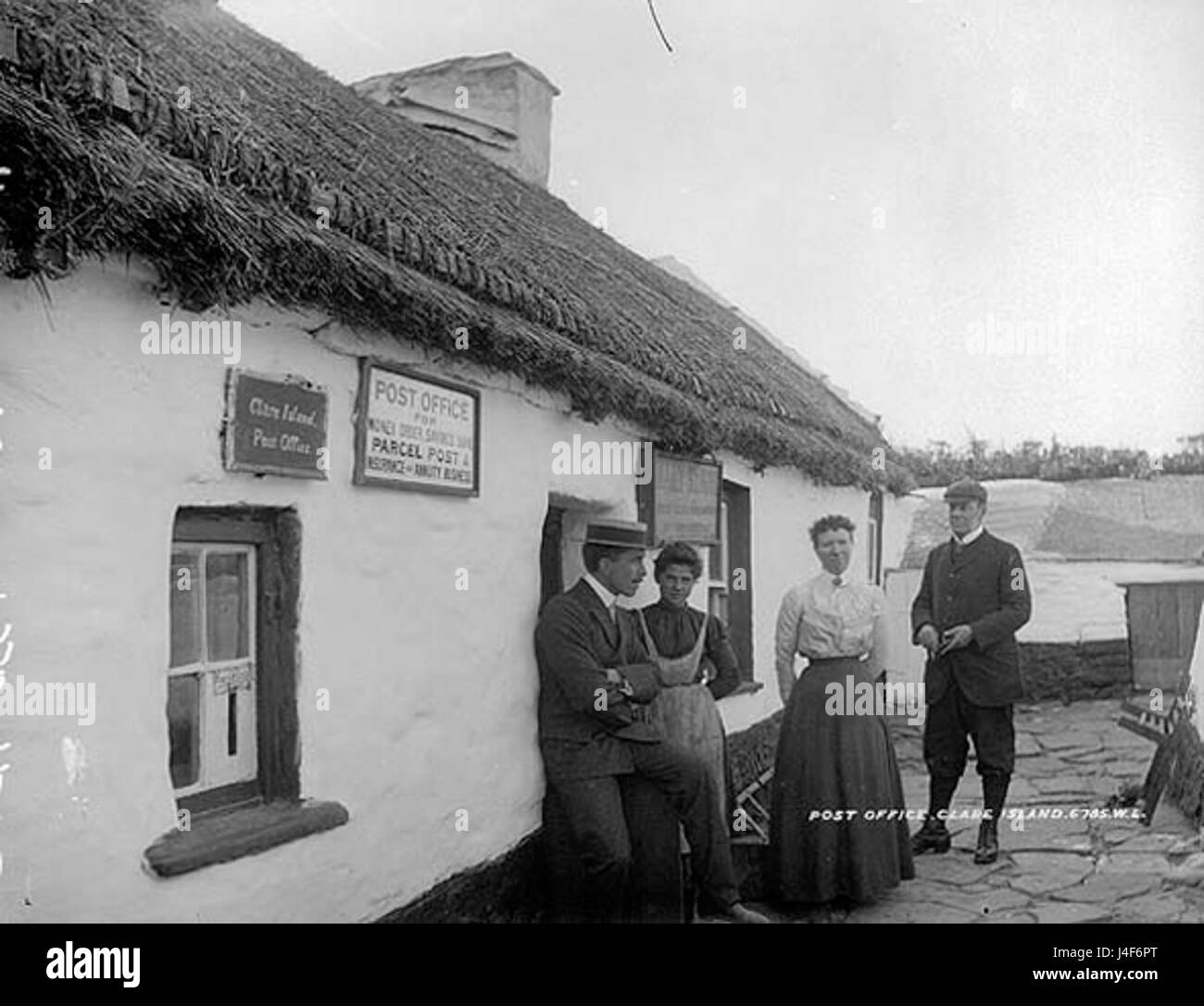 Post Office Clare Island c1900 Stock Photo Alamy