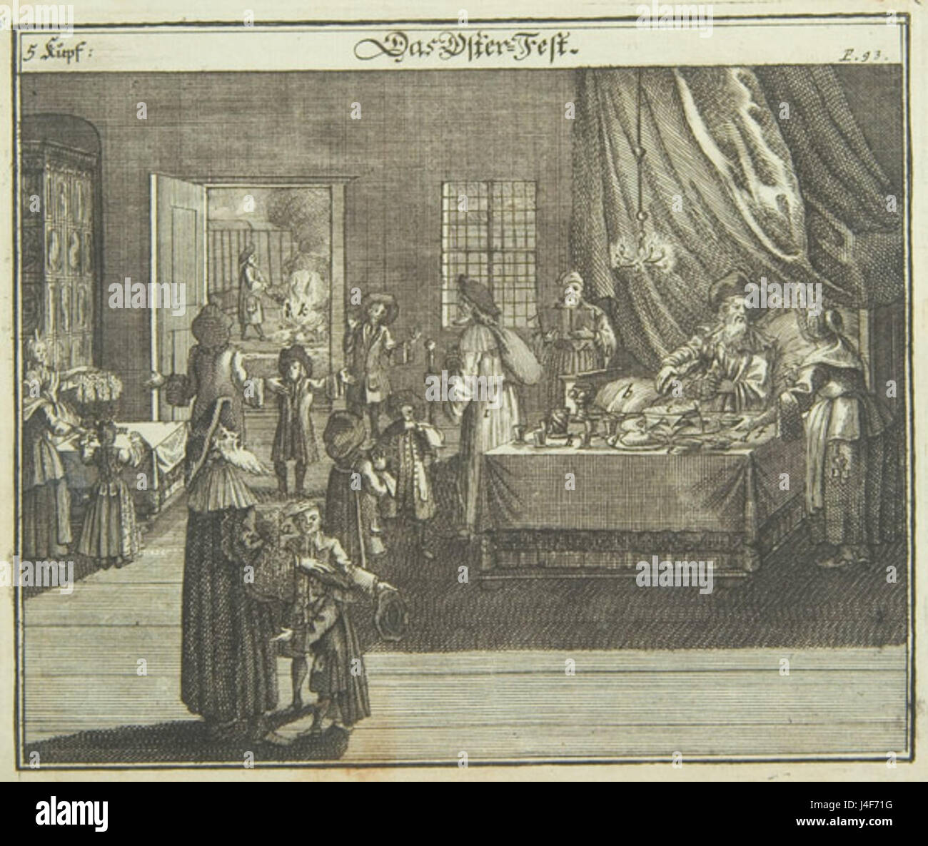 Passover  1724  from Juedisches Ceremoniel Stock Photo