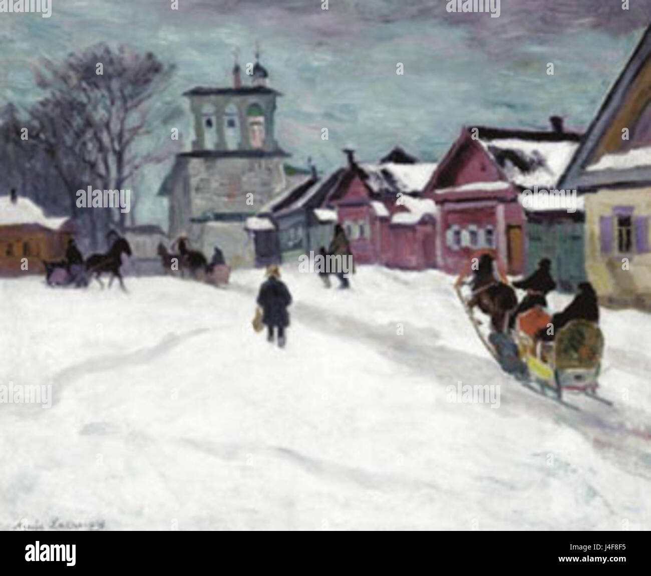 A Russian village in winter showcases the traditional rural life during ...