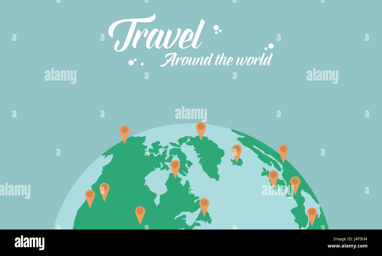 Travel around the world Stock Vector Image & Art - Alamy