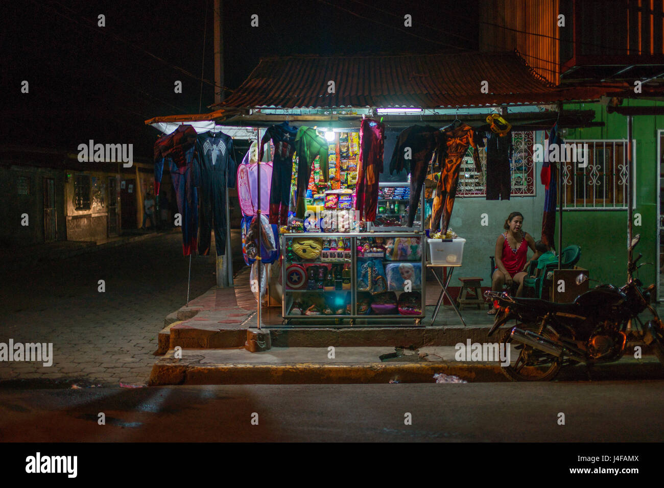 Street vendor Masaya Nicaragua Stock Photo