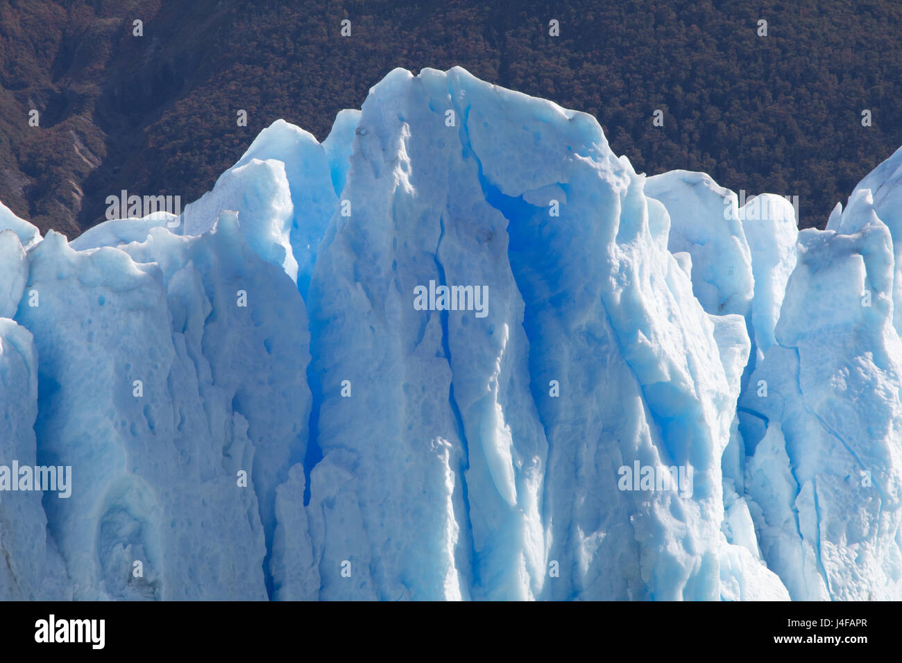 Part of the glacier immediatly after calfing, Perito Moreno National Park, Argentina Stock Photo