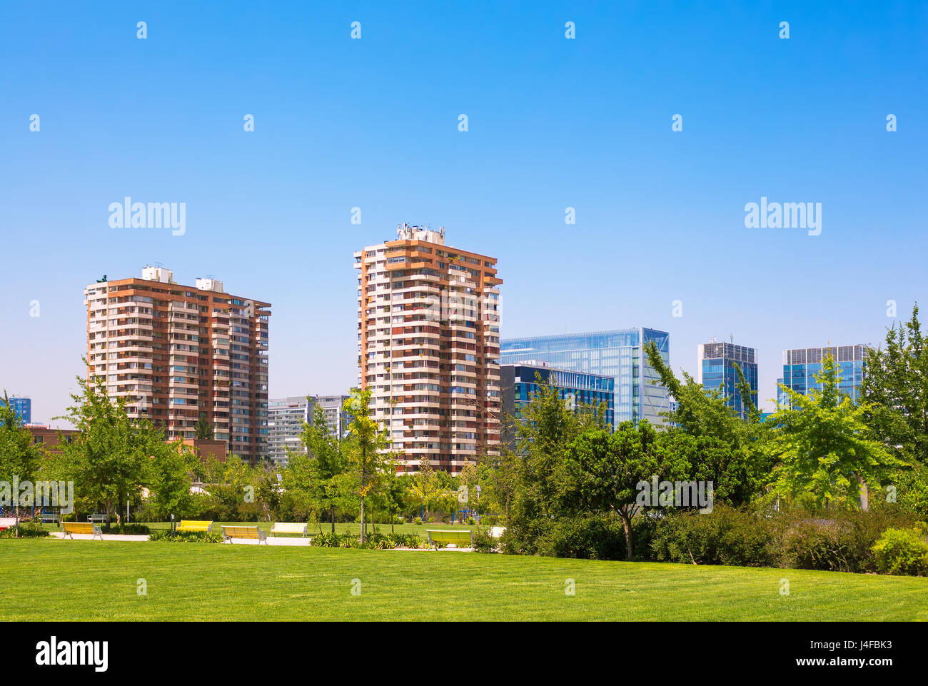 Public area in Las Condes commune in Santiago, Chile Stock Photo