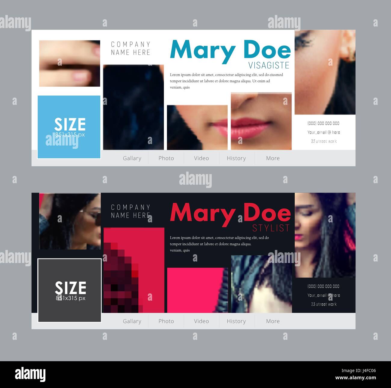 Design A Standard Size Banner For Social Networks Template Cover