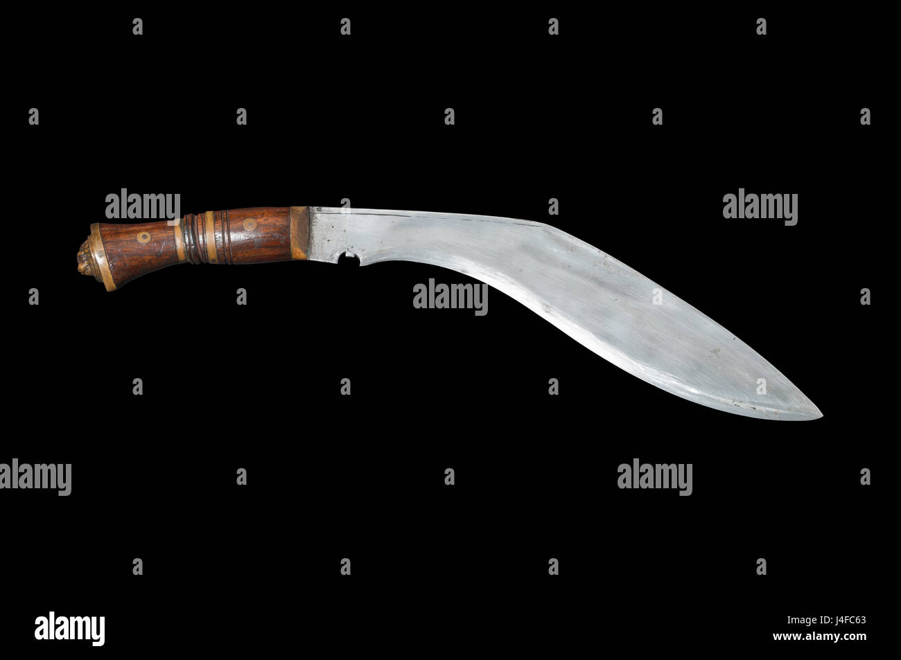 A vintage kukri or khukuri knife Stock Photo