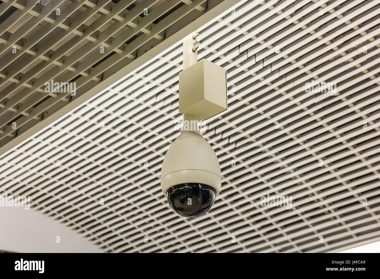 Security Camera, CCTV on location, airport Stock Photo