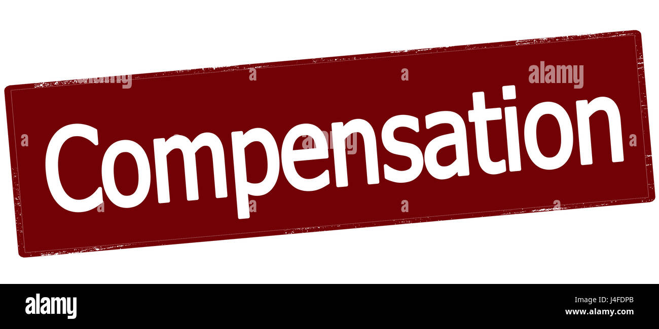 Stamp with word compensation inside, vector illustration Stock Photo Alamy