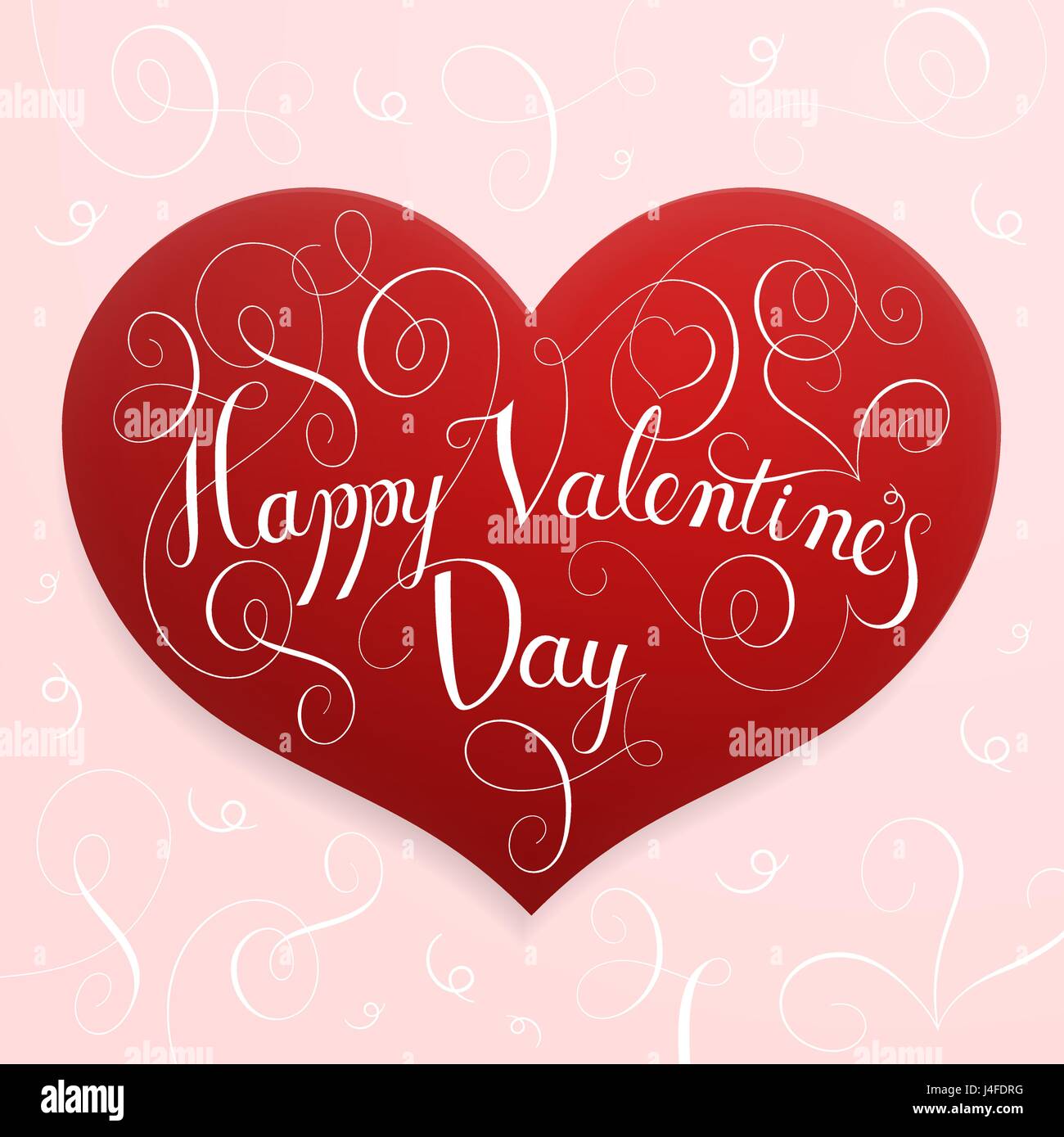Lettering love on red Stock Vector Images - Alamy