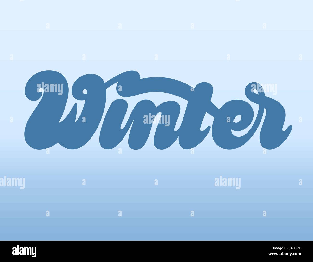 Winter hand lettering Stock Vector Image & Art - Alamy