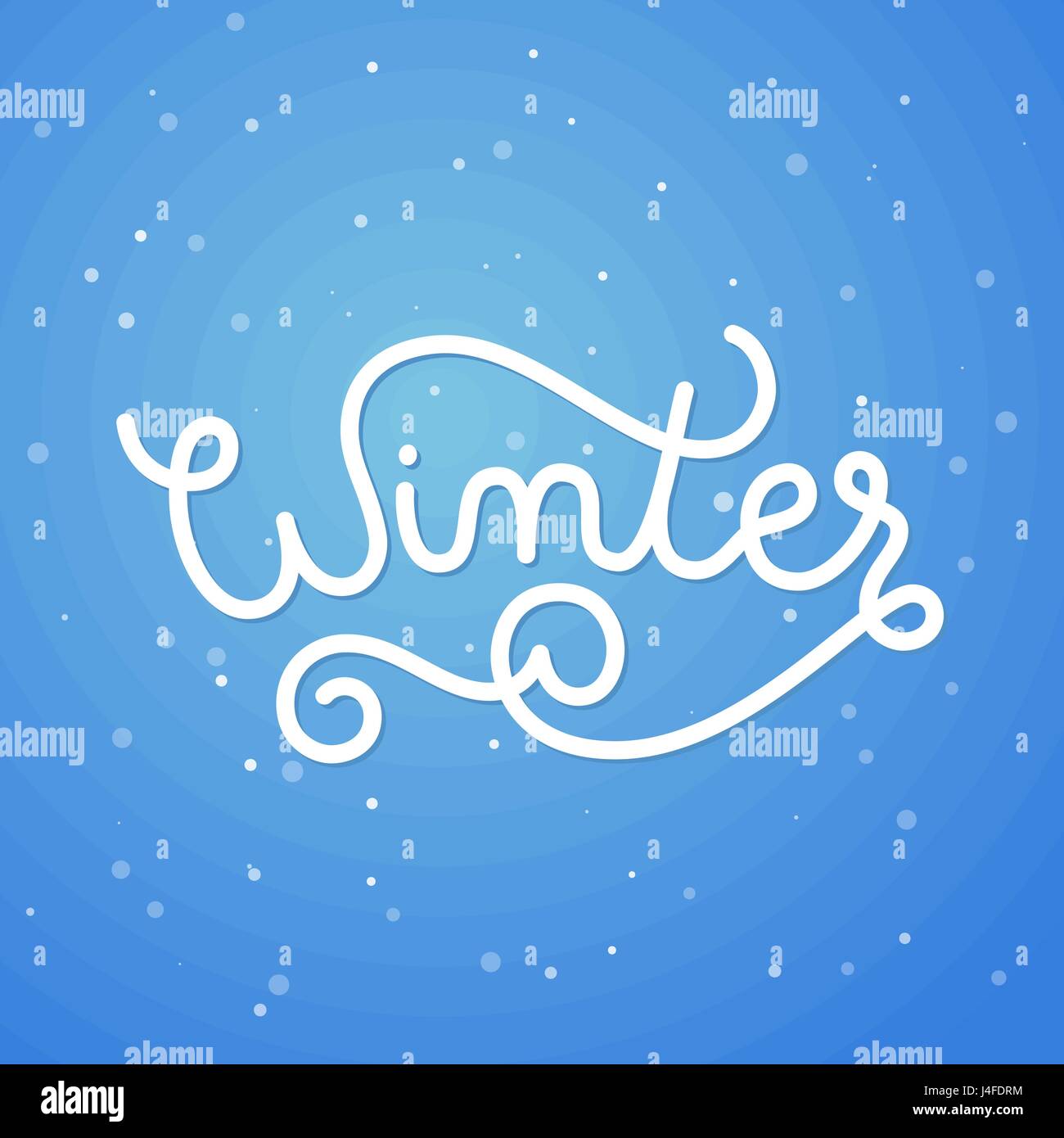 Winter hand lettering Stock Vector Image & Art - Alamy