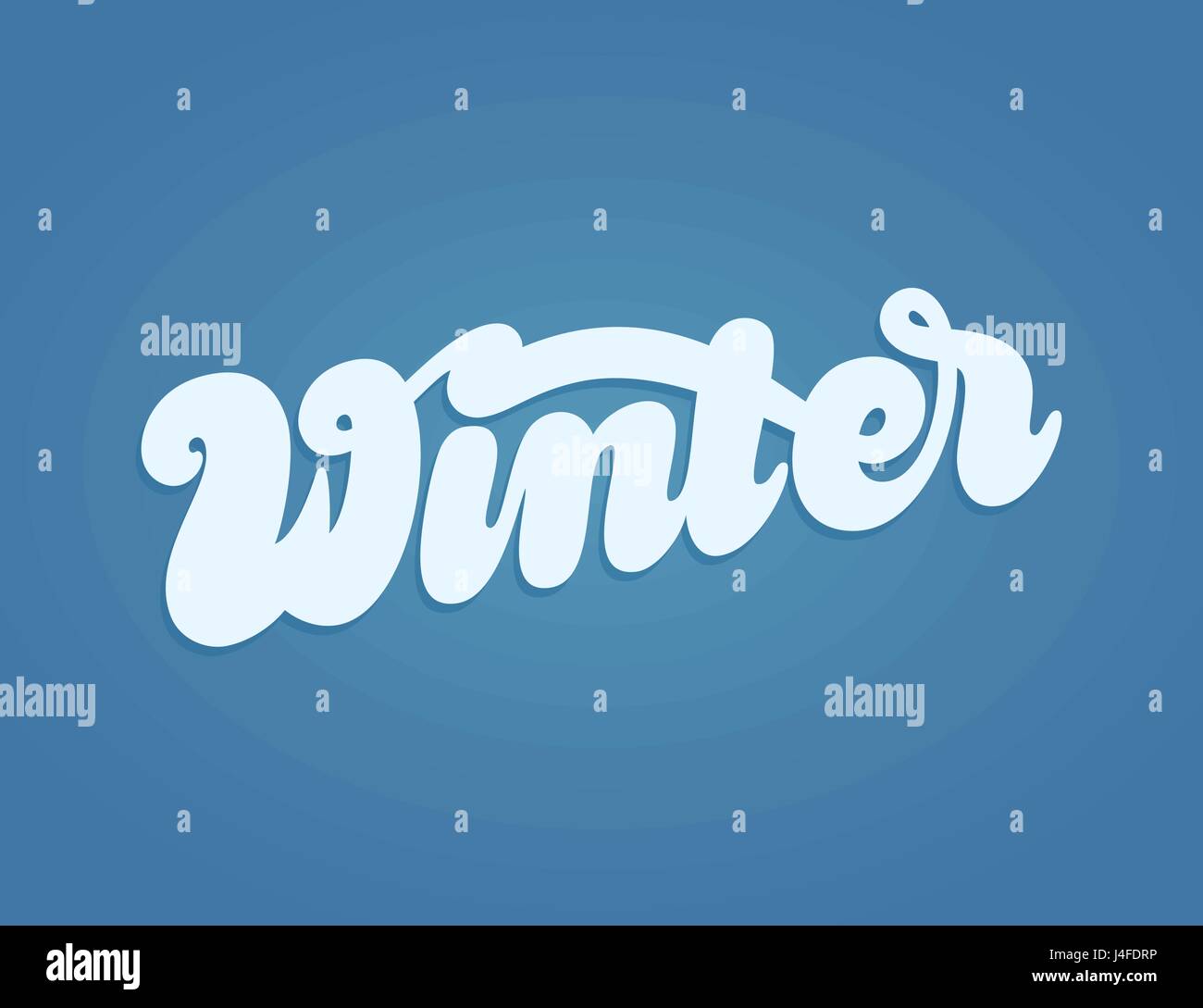 Winter hand lettering Stock Vector Image & Art - Alamy