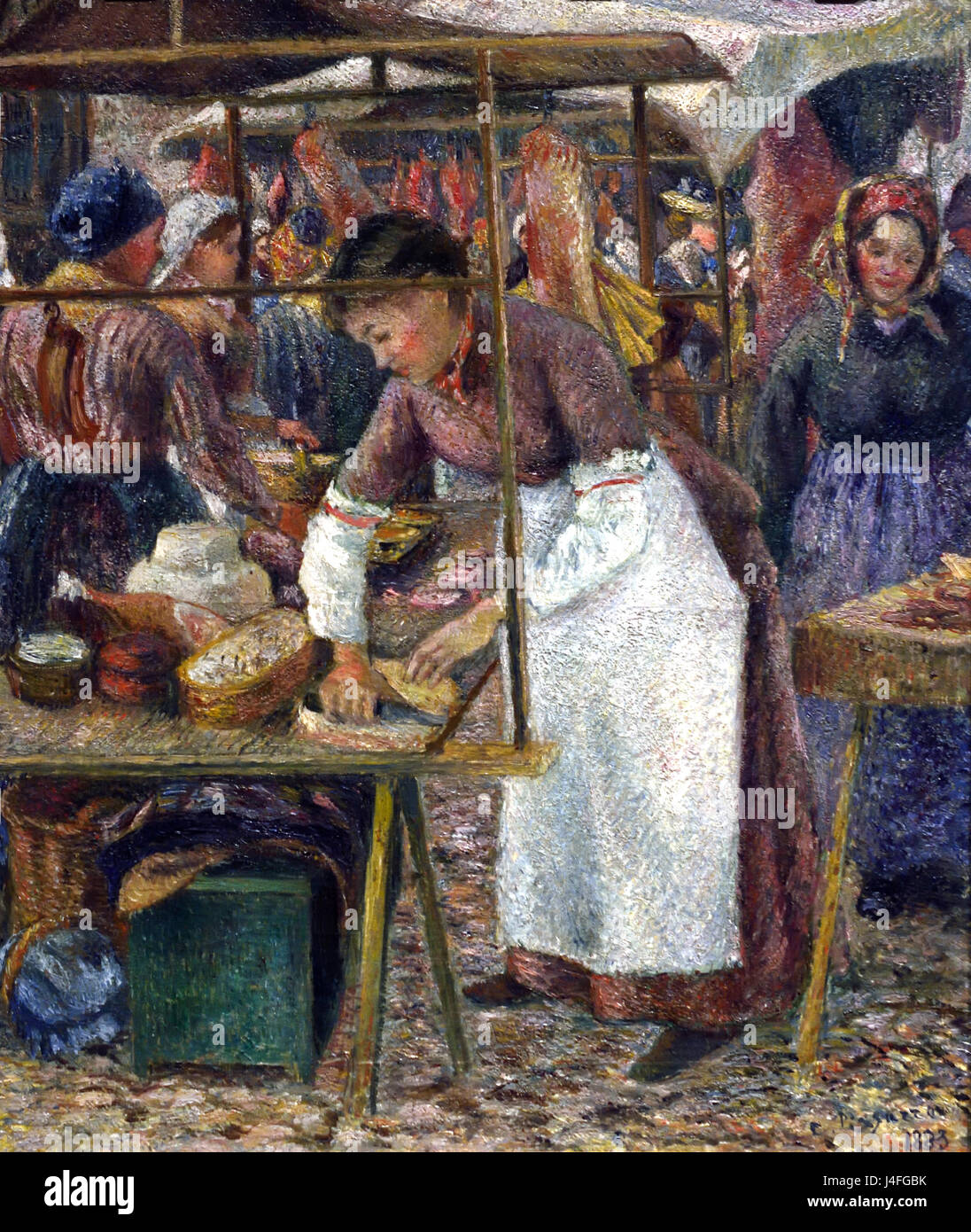 The Pork Butcher 1883 by Camille Pissarro 1830 - 1905 France French Stock Photo