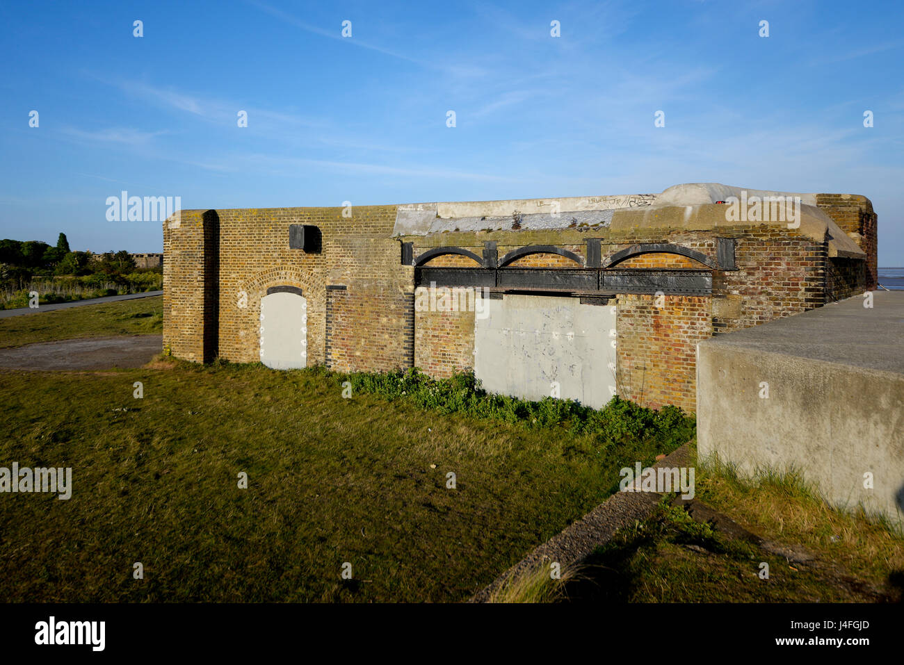 Gunners Park, Shoeburyness World War Two features survive including a