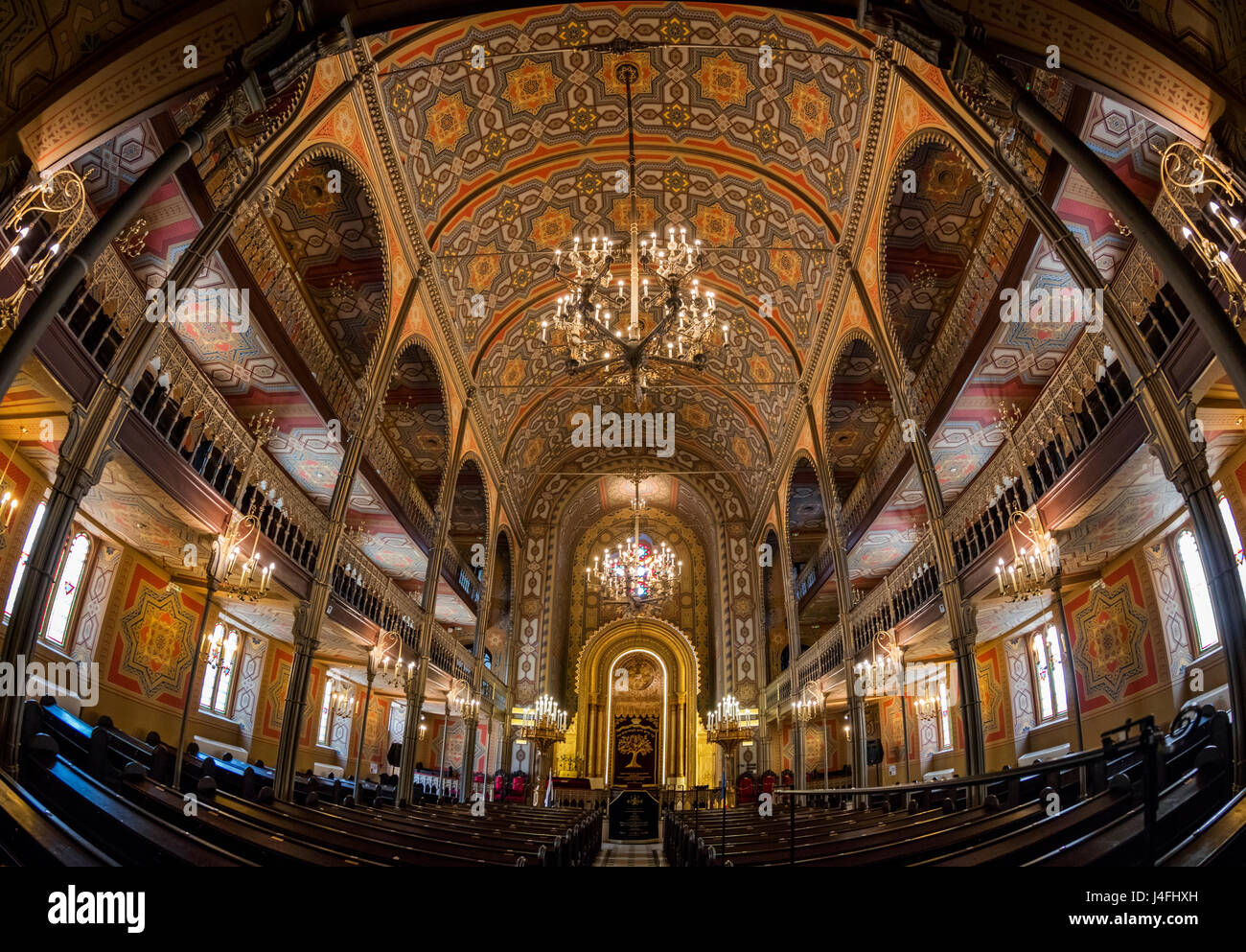 Stock Photo - The Choral Temple is a beautiful 19th century synagogue in Bucharest, Romania Stock Photo