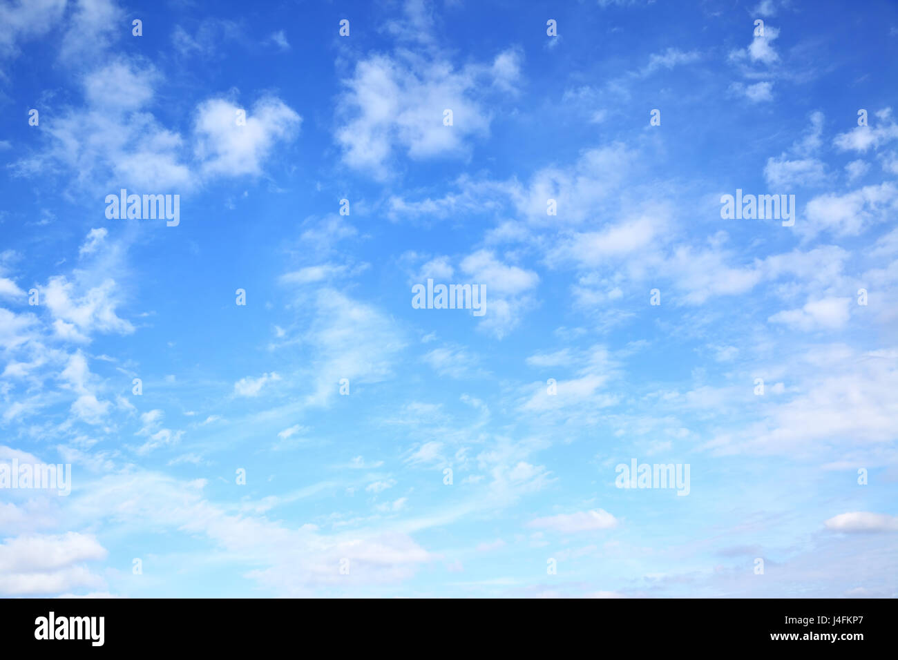 Blue sky with clouds - natural background Stock Photo - Alamy