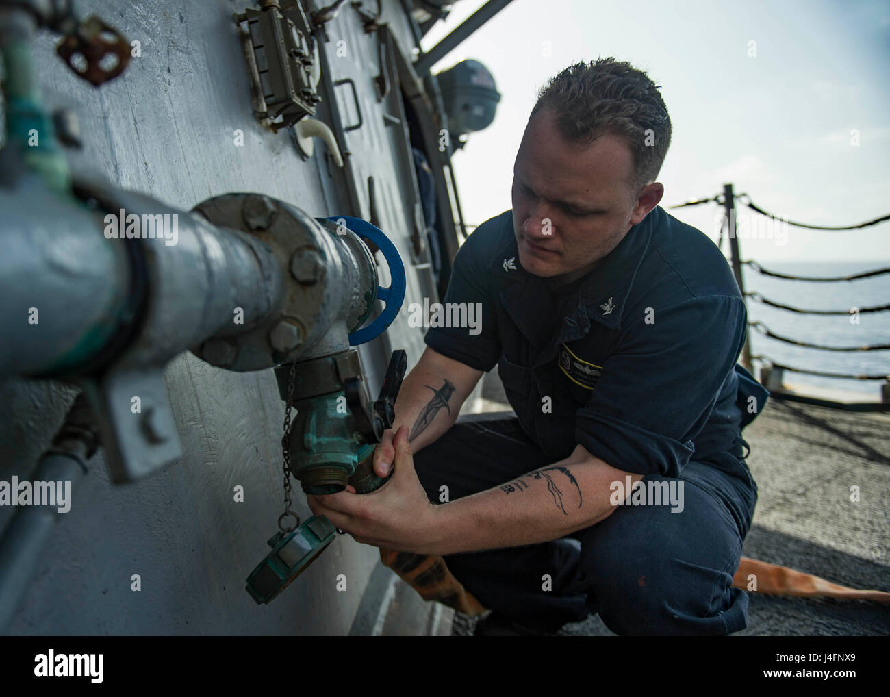 160626-N-GP524-028 STRAIT OF HORMUZ (June 26, 2016) Boatswain’s Mate ...