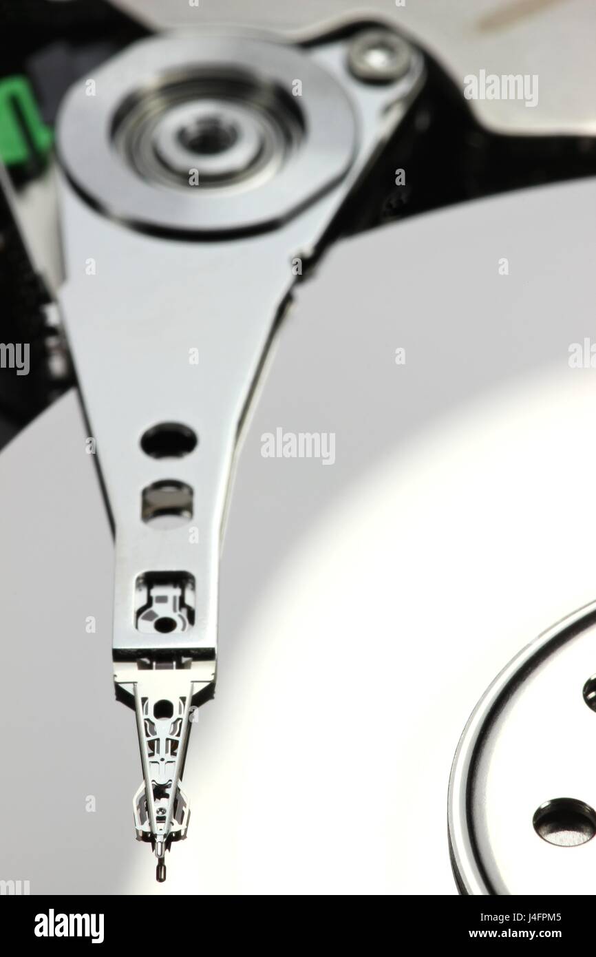 close up of hard disk drive Stock Photo