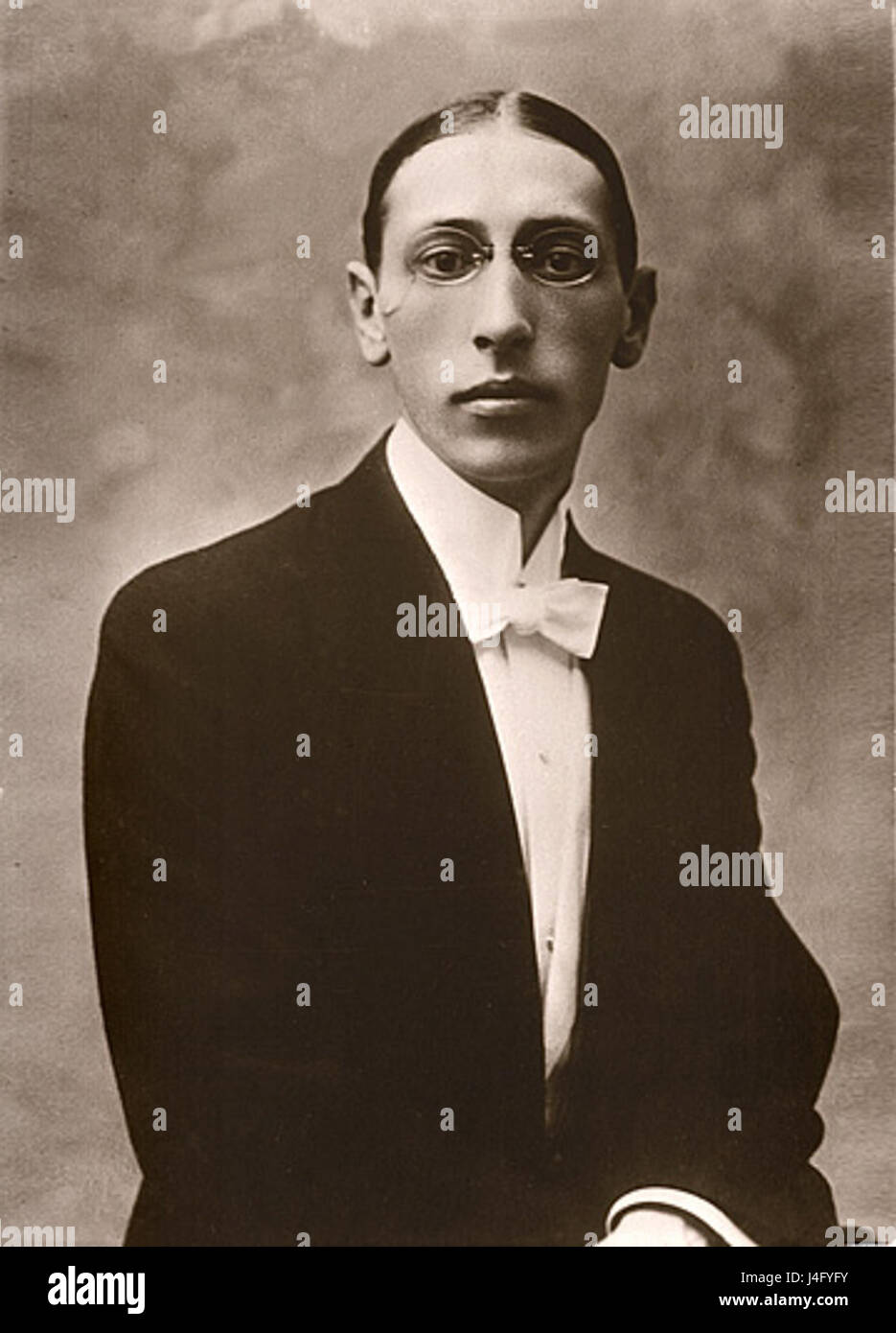 Stravinsky Igor Postcard 1910 Stock Photo
