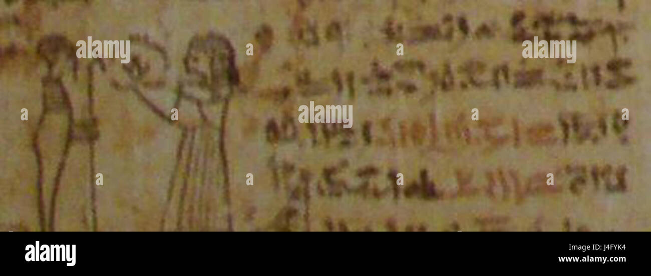 Papyrus Sample Rubric sample in Joseph Smith Papyrus IV Stock Photo - Alamy