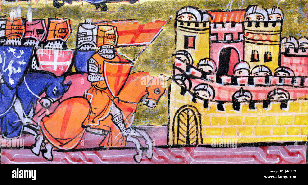 Siege of Damascus Stock Photo
