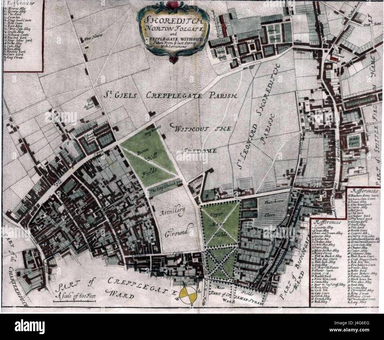 London 18th Century Map Shoreditch Hi res Stock Photography And Images 
