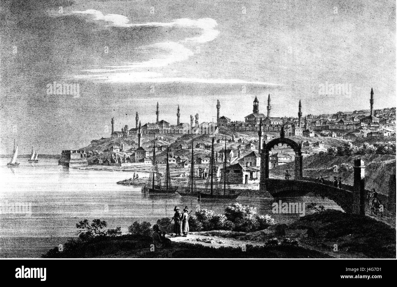 This likely refers to a panoramic painting or depiction of the city of ...