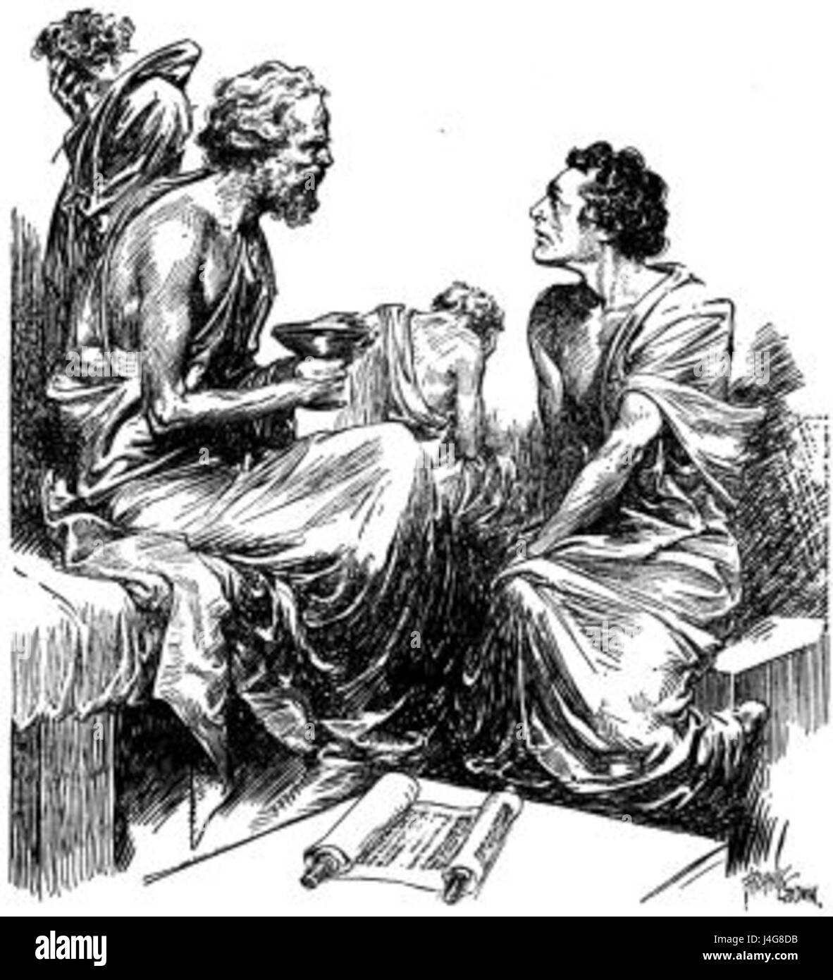 Socrates teaching hi-res stock photography and images - Alamy
