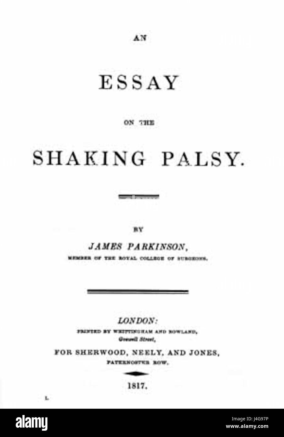 Shakingpalsy Stock Photo