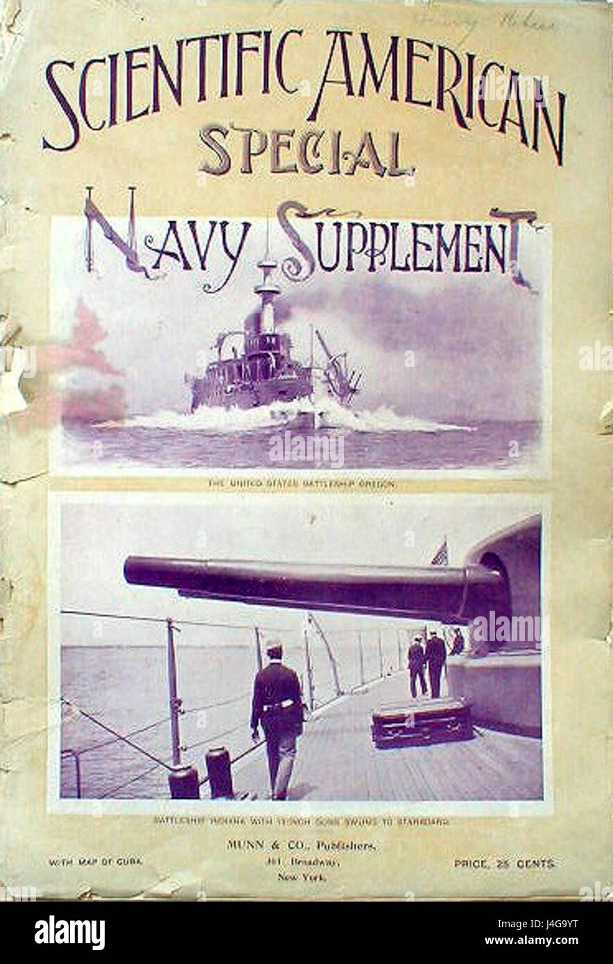 Scientific American Special Navy Supplement   1898 Stock Photo