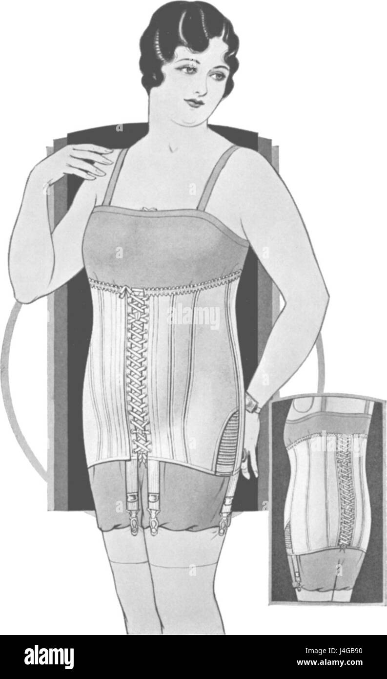 Black Waist Corset Vintage Lingerie Solid Robe main image 0