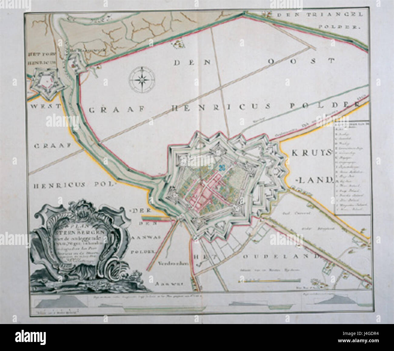 Steenbergen 1751 Stock Photo