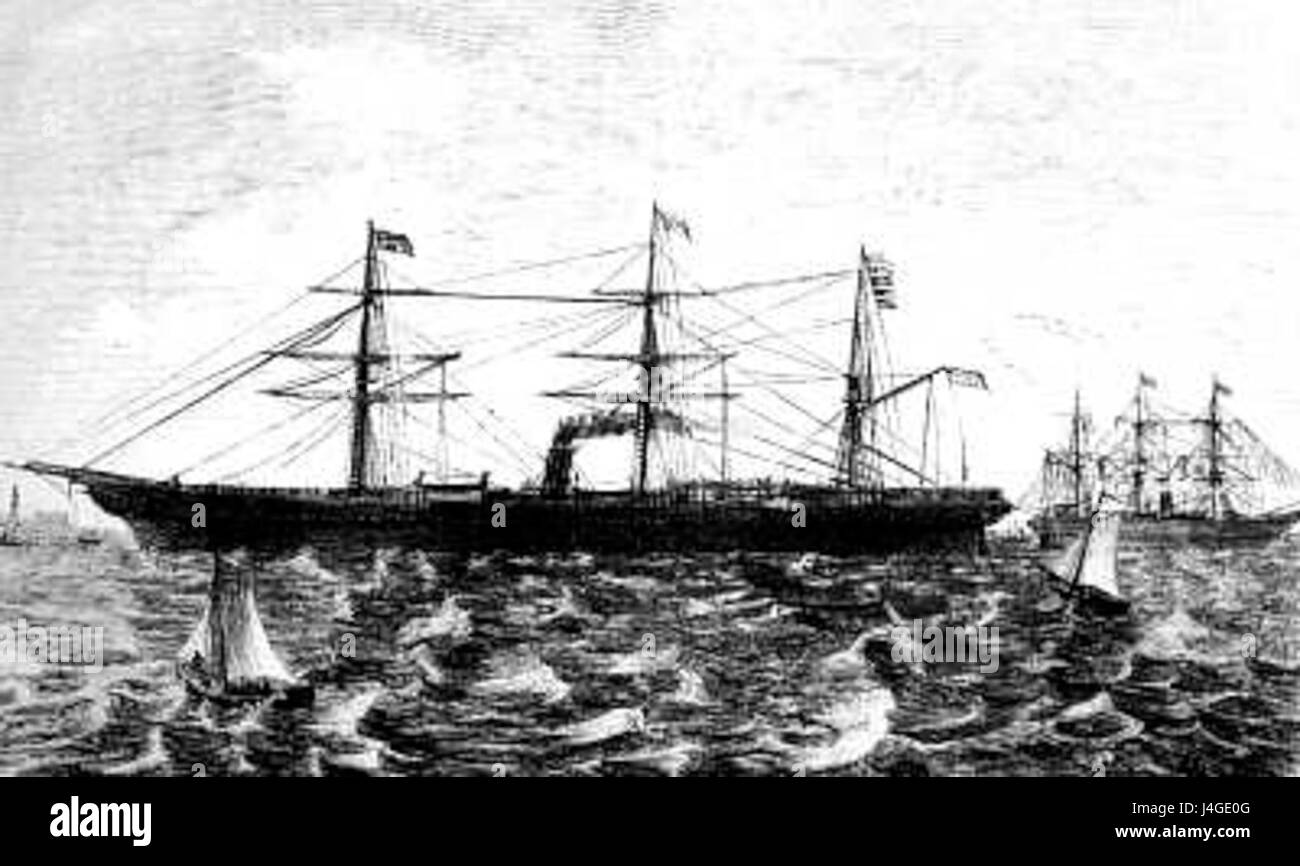 SS Austria 1857 Stock Photo Alamy