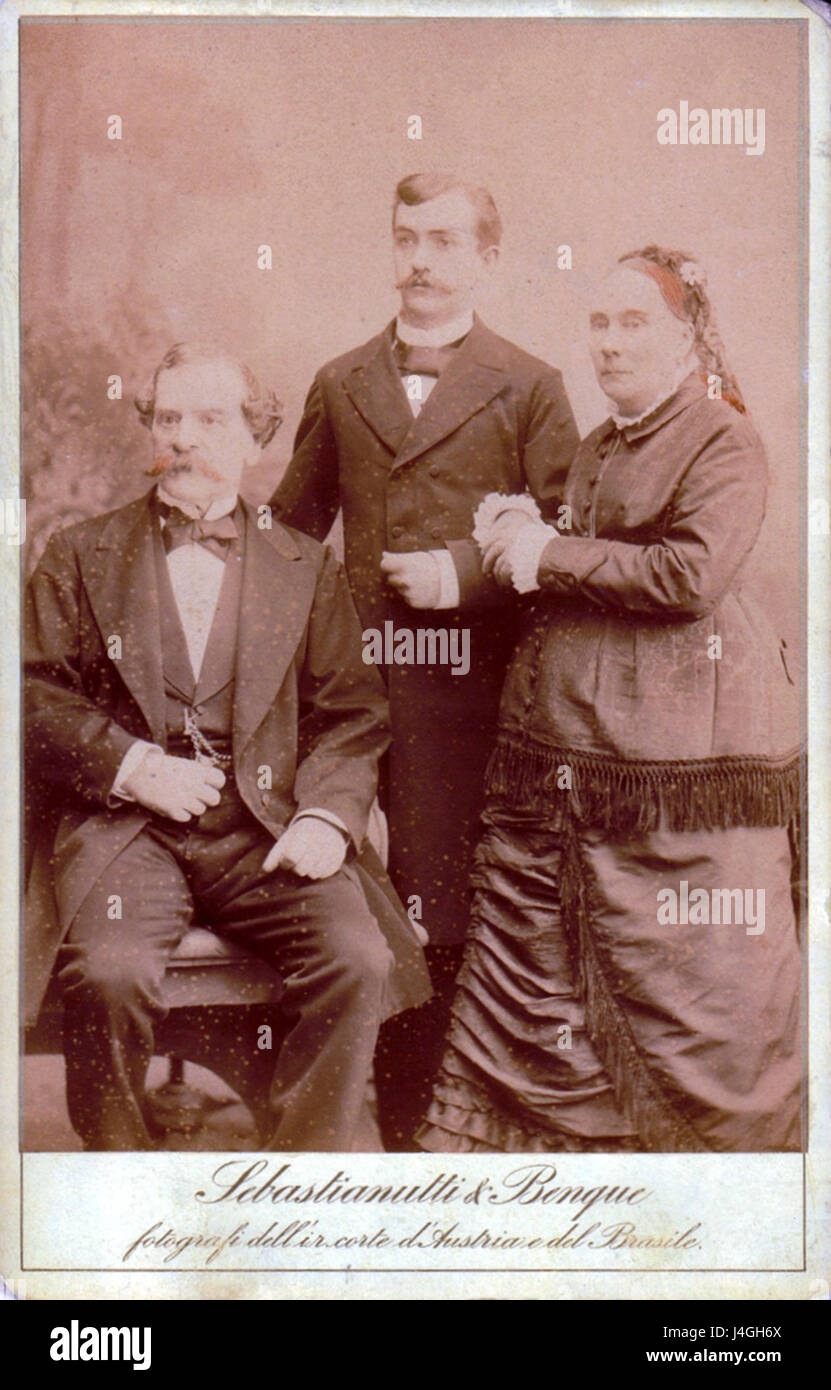 Sebastianutti, Guglielmo (1825 1881) & Benque, Franz (1841 1921)   Famiglia Stock Photo