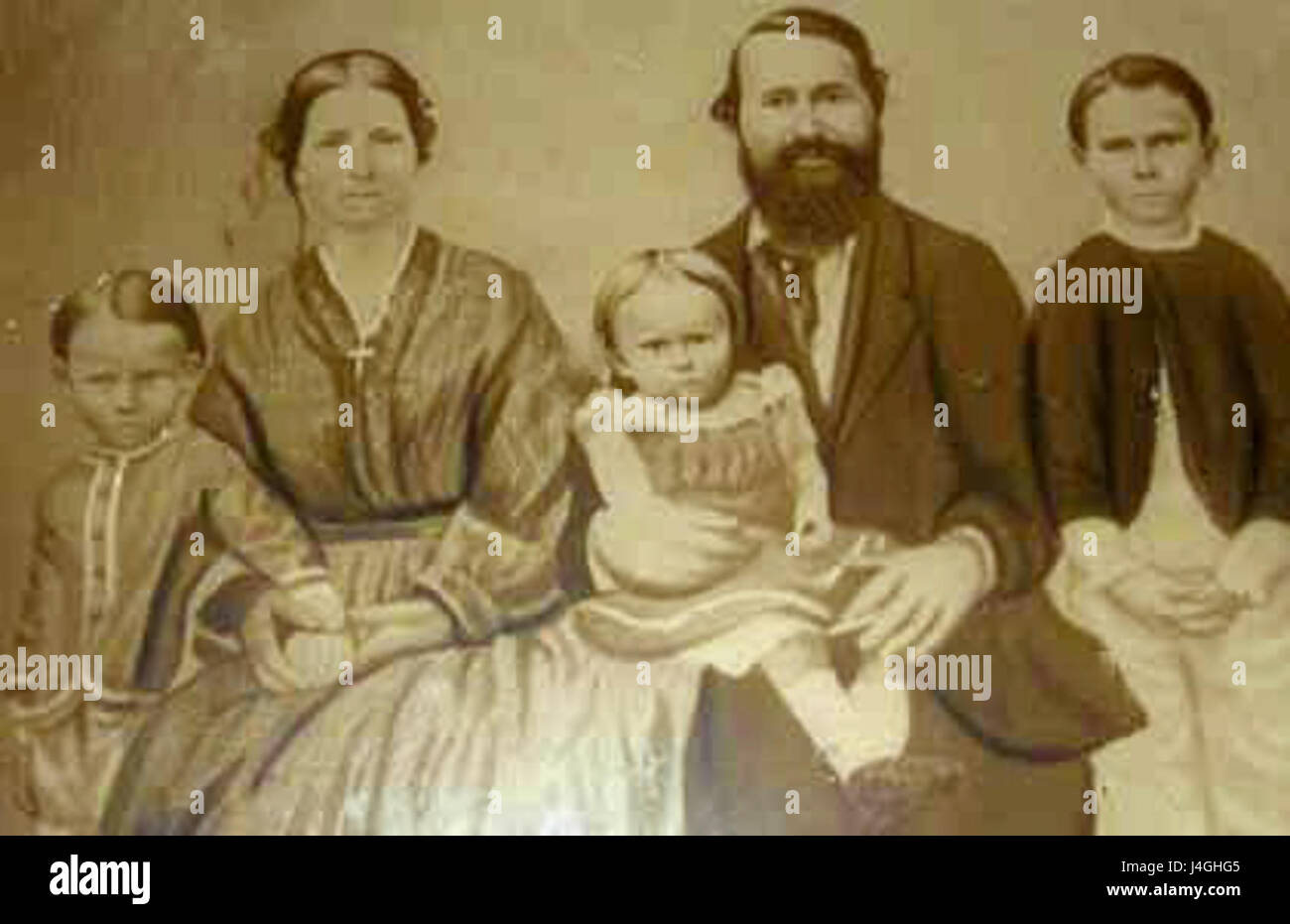 Shipman family 1861 Stock Photo Alamy