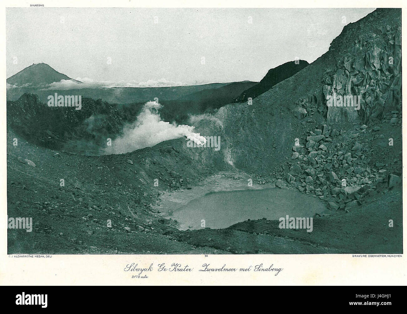 Sibayak Grosser Krater Stock Photo