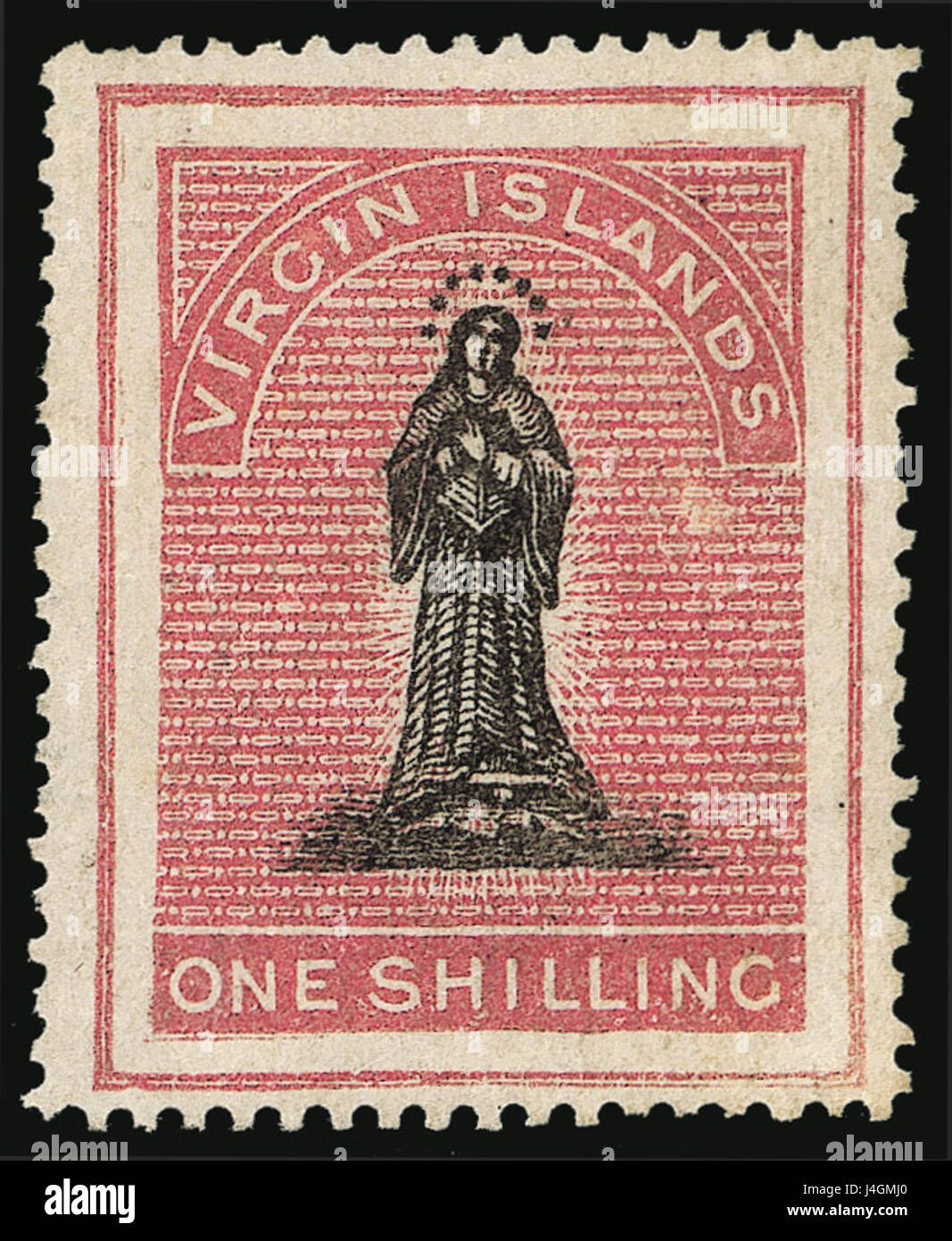 Highlights Stamp This 1867 stamp from the British Virgin Islands highlights the postal ...