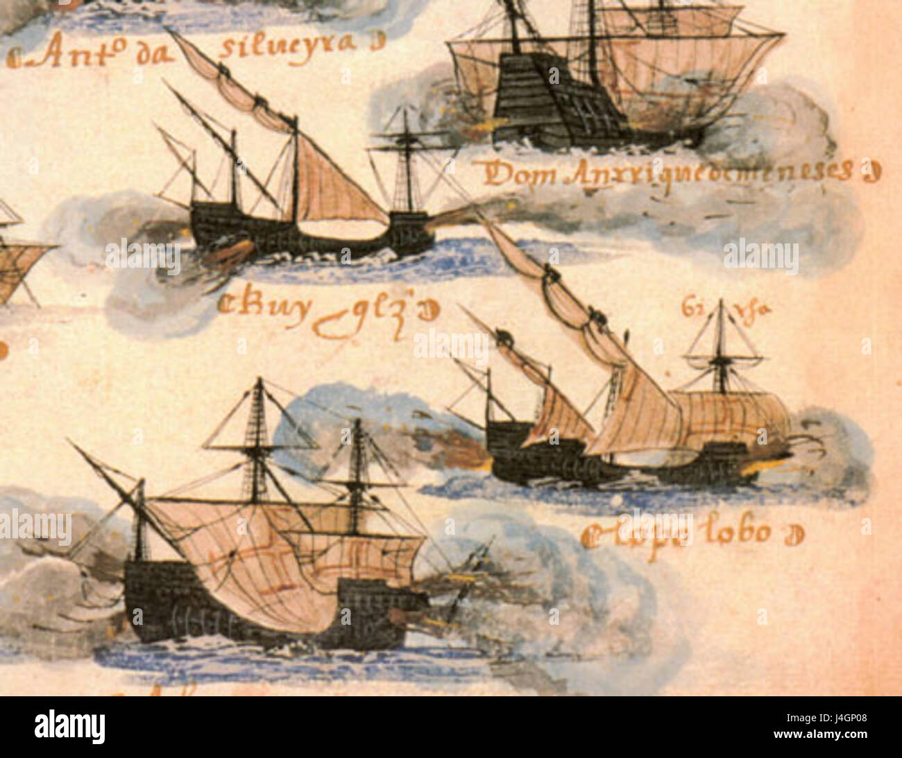 Square rigged caravels Stock Photo Alamy