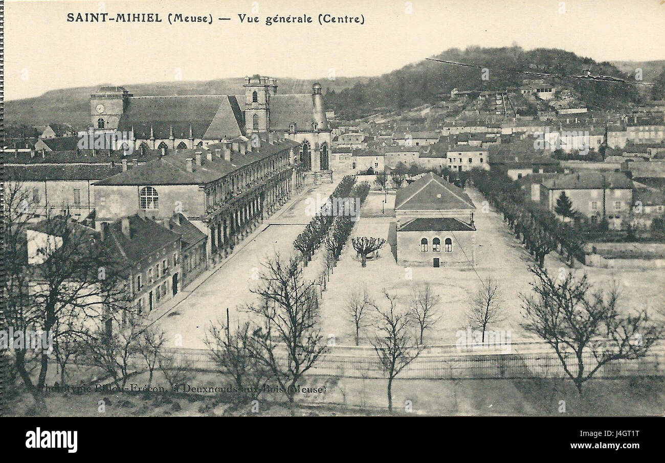 This title references the Saint Mihiel region in France before World War I, specifically around 1914, with a possible focus on military or regional history. Stock Photo