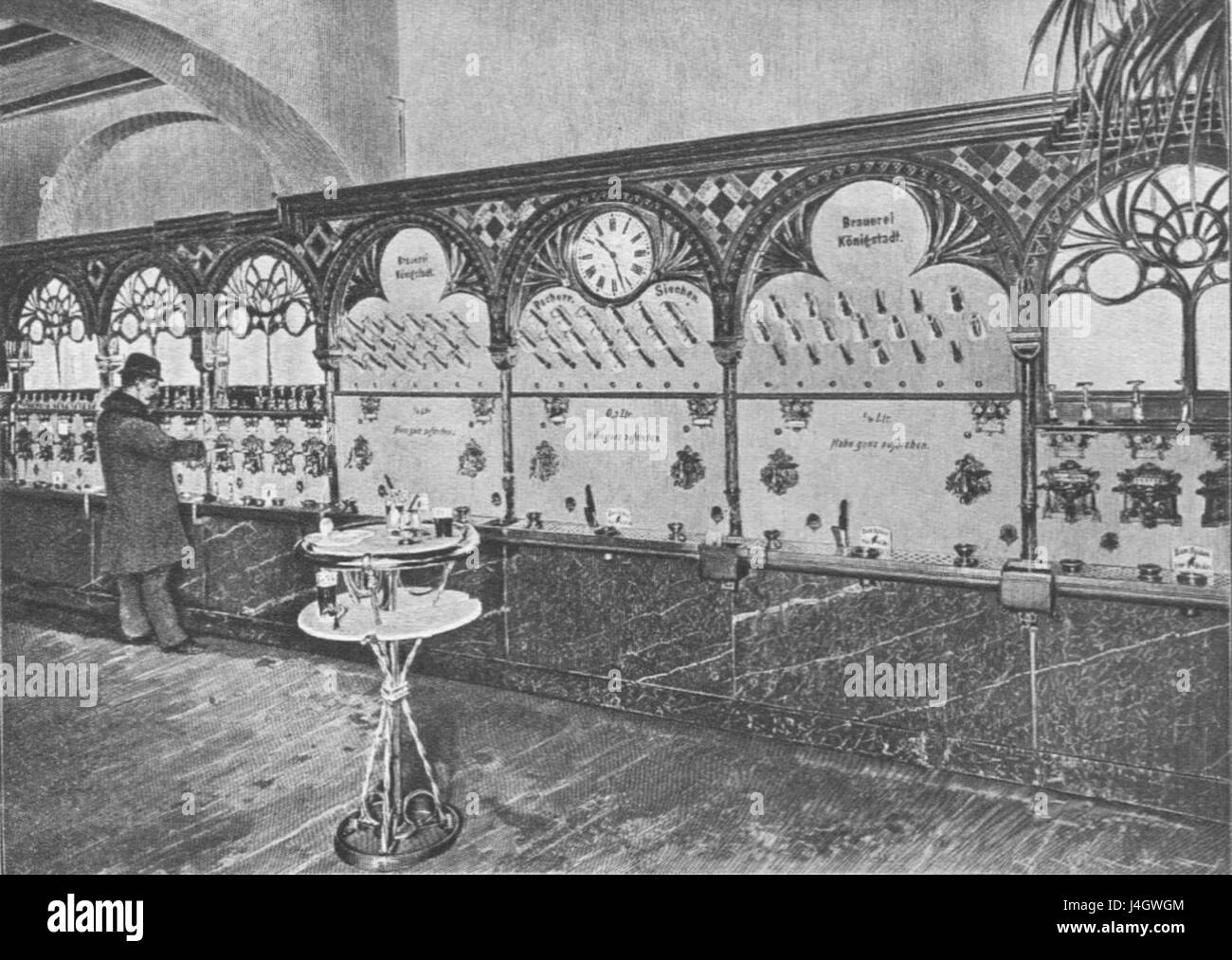 StollwerckAutomatenrestaurant1896 Stock Photo