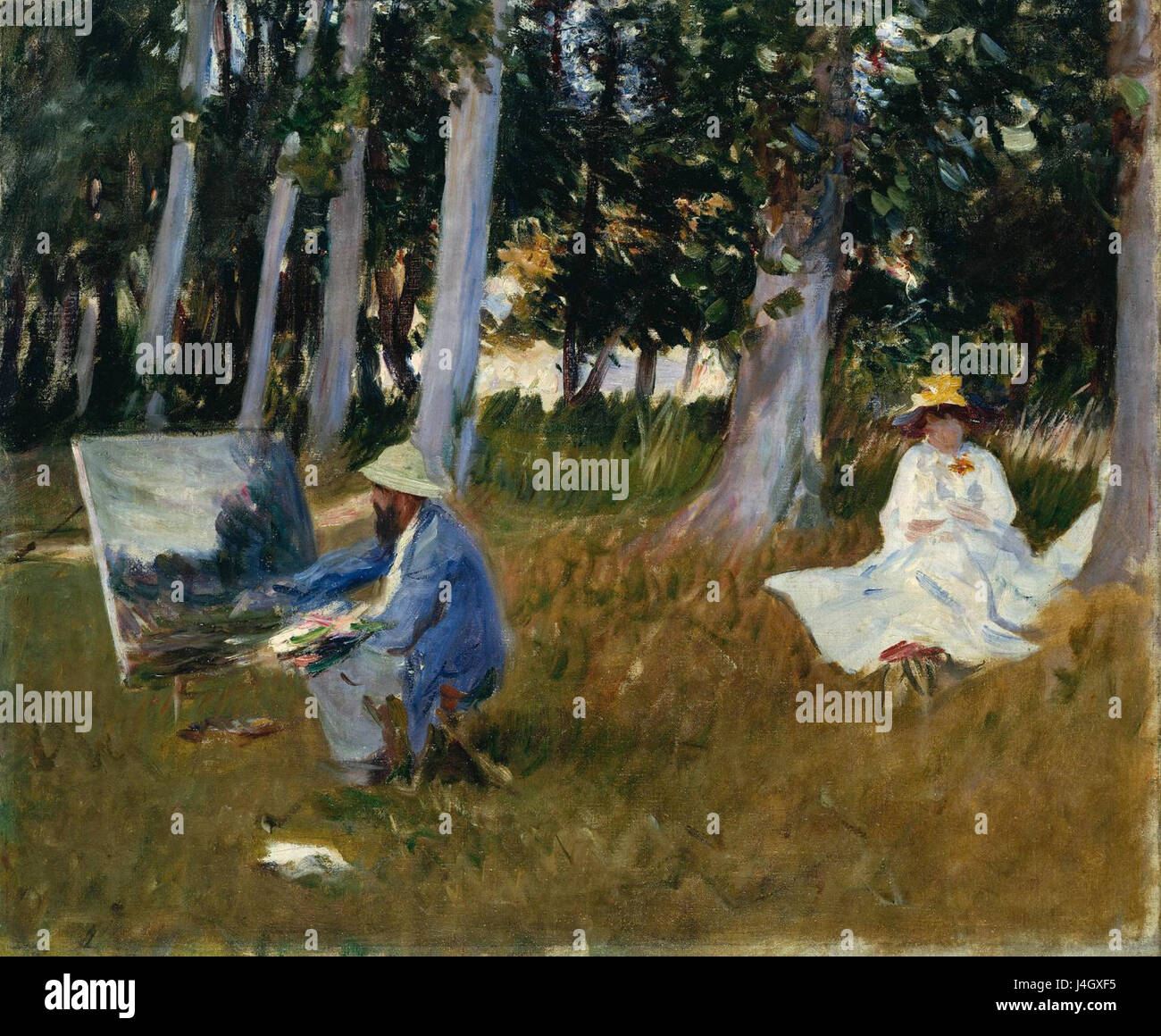 Sargent MonetPainting Stock Photo