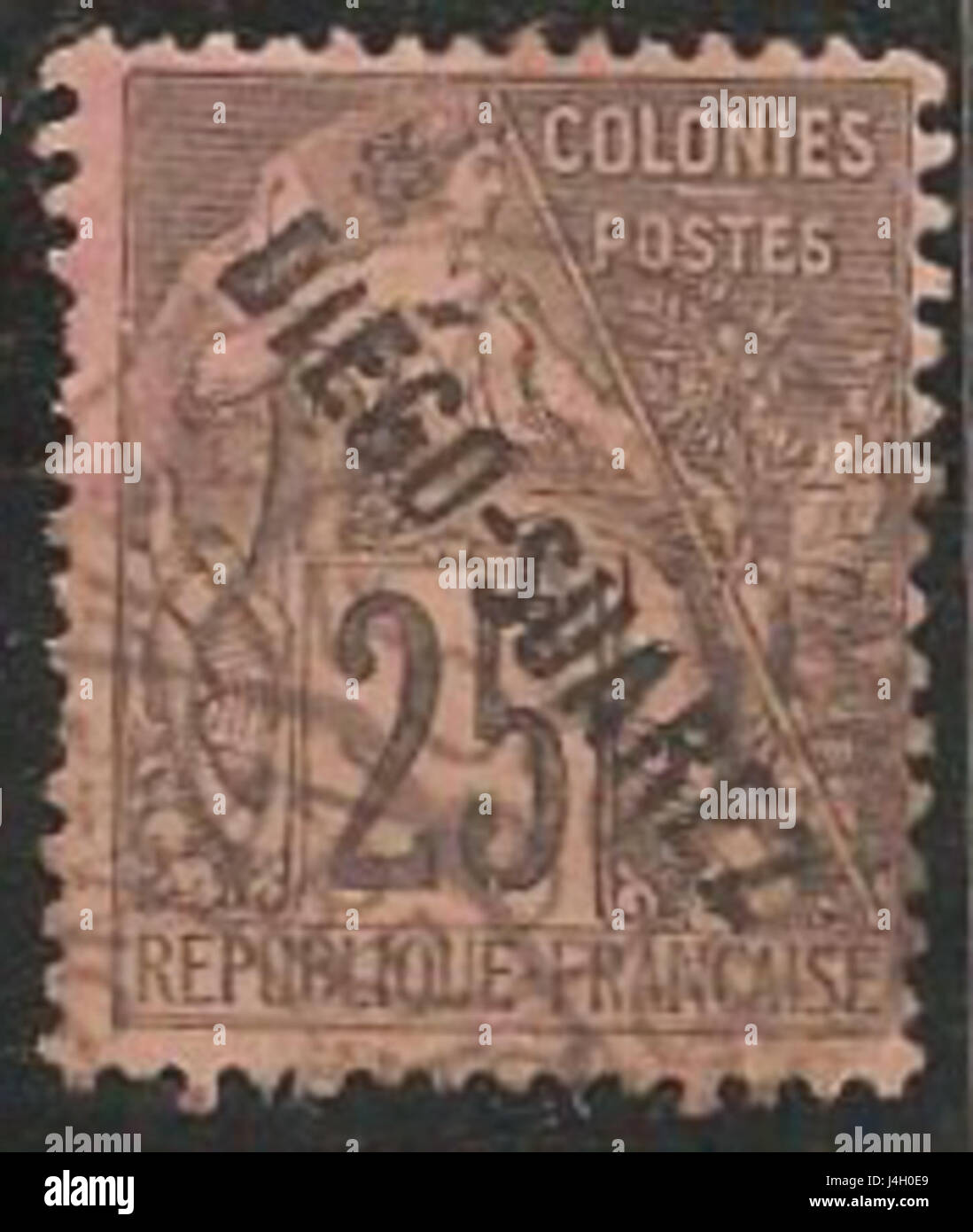 Stamp of Diego Suarez 1892 Stock Photo