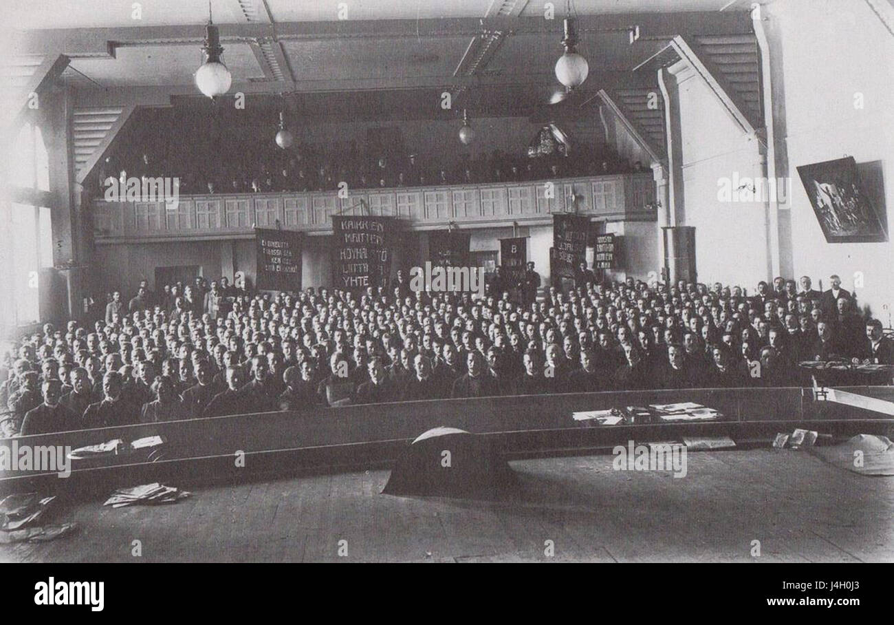 Tampere peasant congress 1906 Stock Photo