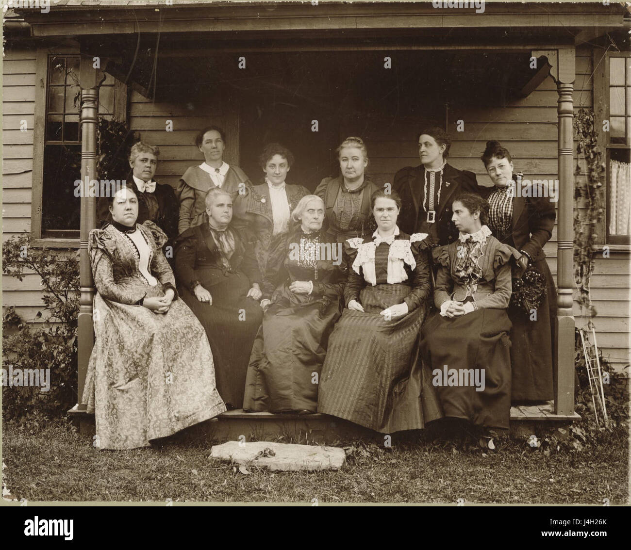 Susan B. Anthony with Woman's Rights Leaders, 1896 Stock Photo
