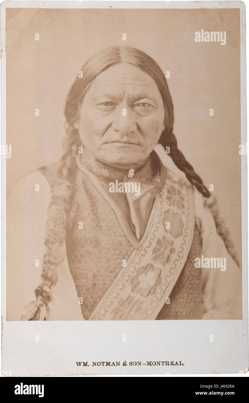 Sitting Bull by William Notman Stock Photo
